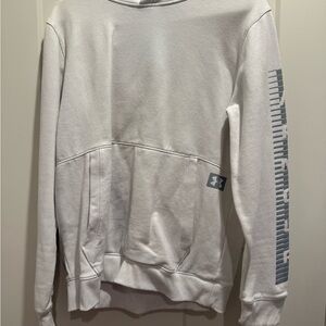 Under Armour White Sweatshirt with Gray Details